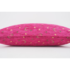 Fabric Pillow, Fabric Pillow 16x24, Mazenda Pink  Arabian Night Pattern Turkish Fabric Pillow Cover, Chenille Bohemian Pillow