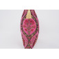 Fabric Pillow, Fabric Pillow 16x24, Mazenda Pink Morocco Pattern Turkish Jacquard Fabric Pillow Cover, Chenille Bohemian Pillow