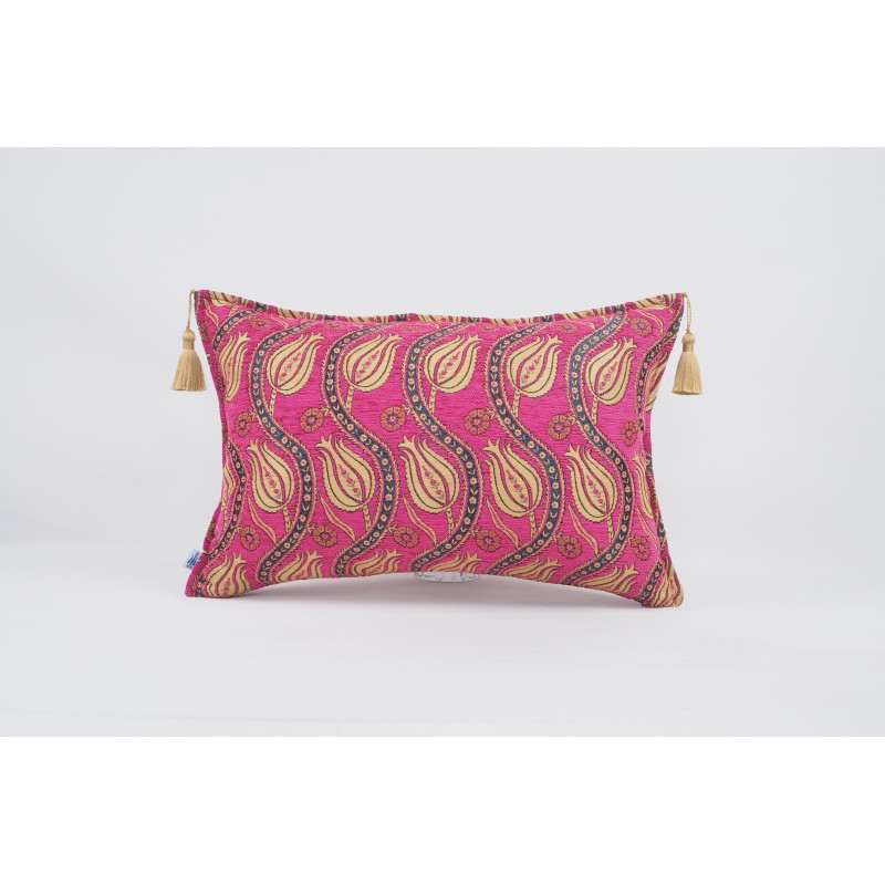 Fabric Pillow, Fabric Pillow 16x24, Mazenda Pink Water Line Tulip Pattern Turkish Jacquard Fabric Pillow,Chenille Fabric Pillow Fabric Pillow, Fabric Pillow 16x24, Mazenda Pink Water Line Tulip Pattern Turkish Jacquard Fabric Pillow,Chenille Fabric Pillow