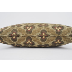 Fabric Pillow, Fabric Pillow 16x24, Moss Green Tiger Eyes Pattern Turkish Fabric Pillow Cover, Chenille Fabric, Bohemian Pillow