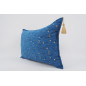 Fabric Pillow, Fabric Pillow 16x24, Navy Blue Arabian Night Pattern Turkish Fabric Pillow Cover, Chenille Bohemian Pillow Fabric Pillow, Fabric Pillow 16x24, Navy Blue Arabian Night Pattern Turkish Fabric Pillow Cover, Chenille Bohemian Pillow