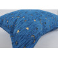 Fabric Pillow, Fabric Pillow 16x24, Navy Blue Arabian Night Pattern Turkish Fabric Pillow Cover, Chenille Bohemian Pillow Fabric Pillow, Fabric Pillow 16x24, Navy Blue Arabian Night Pattern Turkish Fabric Pillow Cover, Chenille Bohemian Pillow