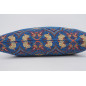 Fabric Pillow, Fabric Pillow 16x24, Navy Blue Carnation Pattern Turkish Pattern Jacquard Fabric Pillow, Bohemian Throw Pillow Fabric Pillow, Fabric Pillow 16x24, Navy Blue Carnation Pattern Turkish Pattern Jacquard Fabric Pillow, Bohemian Throw Pillow