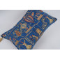 Fabric Pillow, Fabric Pillow 16x24, Navy Blue Turkish Dream Pattern Turkish Chenille Fabric Pillow, Decorative Bohemian Pillow Fabric Pillow, Fabric Pillow 16x24, Navy Blue Turkish Dream Pattern Turkish Chenille Fabric Pillow, Decorative Bohemian Pillow