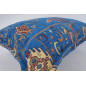 Fabric Pillow, Fabric Pillow 16x24, Navy Blue Turkish Dream Pattern Turkish Chenille Fabric Pillow, Decorative Bohemian Pillow Fabric Pillow, Fabric Pillow 16x24, Navy Blue Turkish Dream Pattern Turkish Chenille Fabric Pillow, Decorative Bohemian Pillow