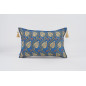Fabric Pillow, Fabric Pillow 16x24, Navy Blue Water Line Tulip Pattern Turkish Jacquard Fabric Pillow, Chenille Fabric Pillow Fabric Pillow, Fabric Pillow 16x24, Navy Blue Water Line Tulip Pattern Turkish Jacquard Fabric Pillow, Chenille Fabric Pillow