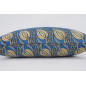 Fabric Pillow, Fabric Pillow 16x24, Navy Blue Water Line Tulip Pattern Turkish Jacquard Fabric Pillow, Chenille Fabric Pillow Fabric Pillow, Fabric Pillow 16x24, Navy Blue Water Line Tulip Pattern Turkish Jacquard Fabric Pillow, Chenille Fabric Pillow