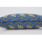 Fabric Pillow, Fabric Pillow 16x24, Navy Blue Water Line Tulip Pattern Turkish Jacquard Fabric Pillow, Chenille Fabric Pillow Fabric Pillow, Fabric Pillow 16x24, Navy Blue Water Line Tulip Pattern Turkish Jacquard Fabric Pillow, Chenille Fabric Pillow