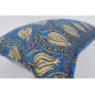 Fabric Pillow, Fabric Pillow 16x24, Navy Blue Water Line Tulip Pattern Turkish Jacquard Fabric Pillow, Chenille Fabric Pillow Fabric Pillow, Fabric Pillow 16x24, Navy Blue Water Line Tulip Pattern Turkish Jacquard Fabric Pillow, Chenille Fabric Pillow