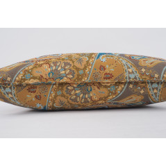 Fabric Pillow, Fabric Pillow 16x24, Paisley Pattern Turkish Chenille Fabric Pillow,Decorative Bohemian Pillow, Jacquard Fabric