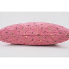 Fabric Pillow, Fabric Pillow 16x24, Pale Pink Arabian Night Pattern Turkish Fabric Pillow Cover, Chenille Bohemian Pillow
