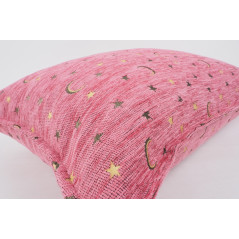 Fabric Pillow, Fabric Pillow 16x24, Pale Pink Arabian Night Pattern Turkish Fabric Pillow Cover, Chenille Bohemian Pillow