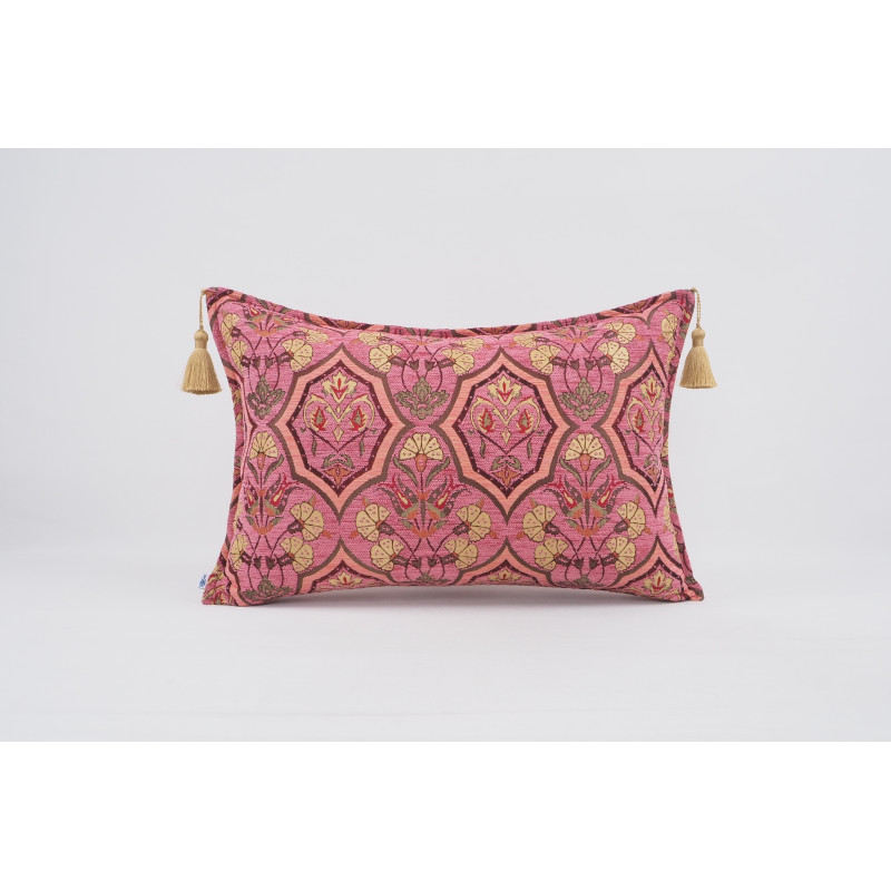 Fabric Pillow, Fabric Pillow 16x24, Pale Pink Carnation Pattern Turkish Pattern Jacquard Fabric Pillow, Bohemian Throw Pillow Fabric Pillow, Fabric Pillow 16x24, Pale Pink Carnation Pattern Turkish Pattern Jacquard Fabric Pillow, Bohemian Throw Pillow