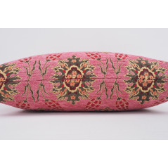 Fabric Pillow, Fabric Pillow 16x24, Pale Pink Topkapi Palace Tulip Pattern Turkish Jacquard  Fabric Pillow Cover, Throw Pillow
