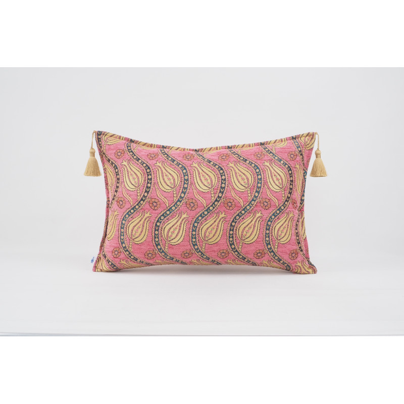 Fabric Pillow, Fabric Pillow 16x24, Pale Pink Water Line Tulip Pattern Turkish Fabric Pillow, Decorative Pillow, Bohemian Pillow Fabric Pillow, Fabric Pillow 16x24, Pale Pink Water Line Tulip Pattern Turkish Fabric Pillow, Decorative Pillow, Bohemian Pillow