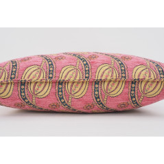 Fabric Pillow, Fabric Pillow 16x24, Pale Pink Water Line Tulip Pattern Turkish Fabric Pillow, Decorative Pillow, Bohemian Pillow