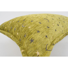 Fabric Pillow, Fabric Pillow 16x24, Pistachio Green  Arabian Night Pattern Turkish Fabric Pillow Cover, Chenille Bohemian Pillow