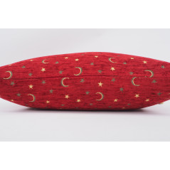 Fabric Pillow, Fabric Pillow 16x24, Red Arabian Night Pattern Turkish Fabric Pillow Cover, Chenille Fabric, Bohemian Pillow