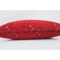 Fabric Pillow, Fabric Pillow 16x24, Red Arabian Night Pattern Turkish Fabric Pillow Cover, Chenille Fabric, Bohemian Pillow