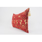 Fabric Pillow, Fabric Pillow 16x24, Red Carnation Pattern Turkish Pattern Jacquard Fabric Pillow, Bohemian Pillow, Throw Pillow Fabric Pillow, Fabric Pillow 16x24, Red Carnation Pattern Turkish Pattern Jacquard Fabric Pillow, Bohemian Pillow, Throw Pillow