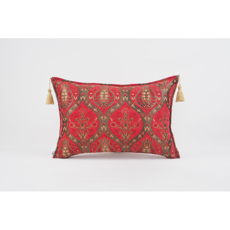 Fabric Pillow, Fabric Pillow 16x24, Red Morocco Pattern Turkish Jacquard Fabric Pillow Cover, Chenille Fabric Bohemian Pillow Fabric Pillow, Fabric Pillow 16x24, Red Morocco Pattern Turkish Jacquard Fabric Pillow Cover, Chenille Fabric Bohemian Pillow