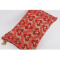 Fabric Pillow, Fabric Pillow 16x24, Red Tiger Eyes Pattern Turkish Fabric Pillow Cover, Chenille Fabric Fabric, Bohemian Pillow Fabric Pillow, Fabric Pillow 16x24, Red Tiger Eyes Pattern Turkish Fabric Pillow Cover, Chenille Fabric Fabric, Bohemian Pillow
