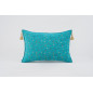 Fabric Pillow, Fabric Pillow 16x24, Turquoise Blue Arabian Night Pattern Turkish Fabric Pillow Cover, Chenille Bohemian Pillow Fabric Pillow, Fabric Pillow 16x24, Turquoise Blue Arabian Night Pattern Turkish Fabric Pillow Cover, Chenille Bohemian Pillow