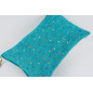 Fabric Pillow, Fabric Pillow 16x24, Turquoise Blue Arabian Night Pattern Turkish Fabric Pillow Cover, Chenille Bohemian Pillow Fabric Pillow, Fabric Pillow 16x24, Turquoise Blue Arabian Night Pattern Turkish Fabric Pillow Cover, Chenille Bohemian Pillow