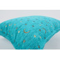 Fabric Pillow, Fabric Pillow 16x24, Turquoise Blue Arabian Night Pattern Turkish Fabric Pillow Cover, Chenille Bohemian Pillow Fabric Pillow, Fabric Pillow 16x24, Turquoise Blue Arabian Night Pattern Turkish Fabric Pillow Cover, Chenille Bohemian Pillow