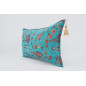 Fabric Pillow, Fabric Pillow 16x24, Turquoise Blue Caucasus Carnation Pattern Turkish Fabric Pillow, Decorative Bohemian Pillow Fabric Pillow, Fabric Pillow 16x24, Turquoise Blue Caucasus Carnation Pattern Turkish Fabric Pillow, Decorative Bohemian Pillow