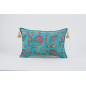 Fabric Pillow, Fabric Pillow 16x24, Turquoise Blue Caucasus Carnation Pattern Turkish Fabric Pillow, Decorative Bohemian Pillow Fabric Pillow, Fabric Pillow 16x24, Turquoise Blue Caucasus Carnation Pattern Turkish Fabric Pillow, Decorative Bohemian Pillow