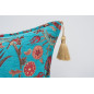 Fabric Pillow, Fabric Pillow 16x24, Turquoise Blue Caucasus Carnation Pattern Turkish Fabric Pillow, Decorative Bohemian Pillow Fabric Pillow, Fabric Pillow 16x24, Turquoise Blue Caucasus Carnation Pattern Turkish Fabric Pillow, Decorative Bohemian Pillow