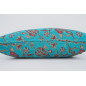 Fabric Pillow, Fabric Pillow 16x24, Turquoise Blue Caucasus Carnation Pattern Turkish Fabric Pillow, Decorative Bohemian Pillow Fabric Pillow, Fabric Pillow 16x24, Turquoise Blue Caucasus Carnation Pattern Turkish Fabric Pillow, Decorative Bohemian Pillow