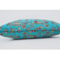 Fabric Pillow, Fabric Pillow 16x24, Turquoise Blue Caucasus Carnation Pattern Turkish Fabric Pillow, Decorative Bohemian Pillow Fabric Pillow, Fabric Pillow 16x24, Turquoise Blue Caucasus Carnation Pattern Turkish Fabric Pillow, Decorative Bohemian Pillow