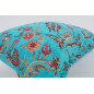 Fabric Pillow, Fabric Pillow 16x24, Turquoise Blue Caucasus Carnation Pattern Turkish Fabric Pillow, Decorative Bohemian Pillow Fabric Pillow, Fabric Pillow 16x24, Turquoise Blue Caucasus Carnation Pattern Turkish Fabric Pillow, Decorative Bohemian Pillow