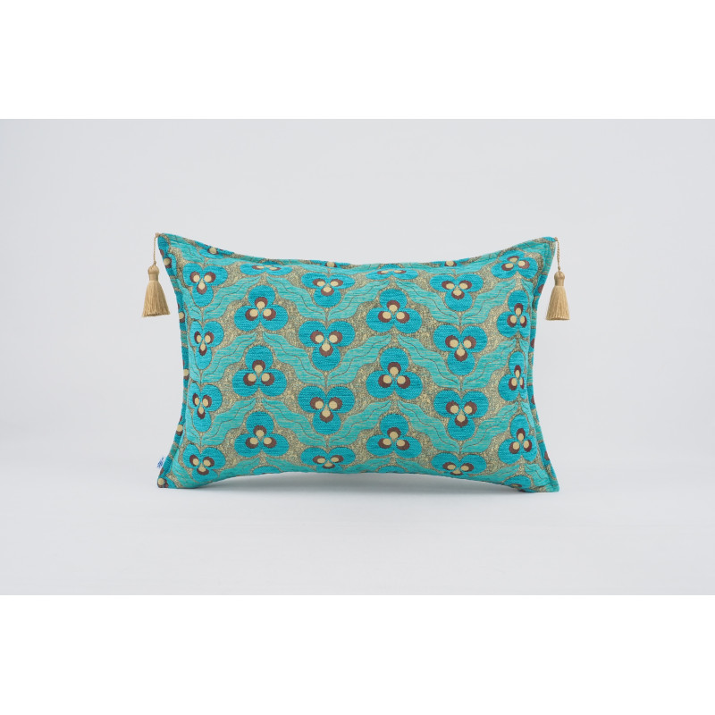 Fabric Pillow, Fabric Pillow 16x24, Turquoise Blue Tiger Eyes Pattern Turkish Fabric Pillow Cover, Chenille Bohemian Pillow Fabric Pillow, Fabric Pillow 16x24, Turquoise Blue Tiger Eyes Pattern Turkish Fabric Pillow Cover, Chenille Bohemian Pillow