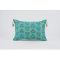 Fabric Pillow, Fabric Pillow 16x24, Turquoise Blue Tiger Eyes Pattern Turkish Fabric Pillow Cover, Chenille Bohemian Pillow Fabric Pillow, Fabric Pillow 16x24, Turquoise Blue Tiger Eyes Pattern Turkish Fabric Pillow Cover, Chenille Bohemian Pillow