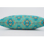Fabric Pillow, Fabric Pillow 16x24, Turquoise Blue Tiger Eyes Pattern Turkish Fabric Pillow Cover, Chenille Bohemian Pillow Fabric Pillow, Fabric Pillow 16x24, Turquoise Blue Tiger Eyes Pattern Turkish Fabric Pillow Cover, Chenille Bohemian Pillow