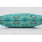 Fabric Pillow, Fabric Pillow 16x24, Turquoise Blue Tiger Eyes Pattern Turkish Fabric Pillow Cover, Chenille Bohemian Pillow Fabric Pillow, Fabric Pillow 16x24, Turquoise Blue Tiger Eyes Pattern Turkish Fabric Pillow Cover, Chenille Bohemian Pillow