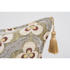 Fabric Pillow,Fabric Pillow 16x24,Beige Tiger Eyes Pattern Turkish Jacquard Fabric Pillow Cover,Chenille Fabric Bohemian Pillow
