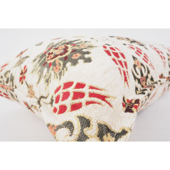 Fabric Pillow,Fabric Pillow 16x24,Beige Topkapi Palace Tulip Pattern Turkish Jacquard Fabric Pillow Cover,Throw Pillow Case