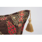 Fabric Pillow,Fabric Pillow 16x24,Brown Topkapi Palace Tulip Pattern Turkish Jacquard Fabric Pillow,Throw Pillow,Sofa Pillow Fabric Pillow,Fabric Pillow 16x24,Brown Topkapi Palace Tulip Pattern Turkish Jacquard Fabric Pillow,Throw Pillow,Sofa Pillow