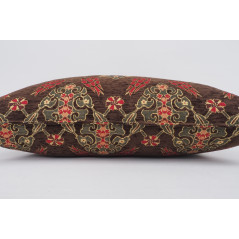 Fabric Pillow,Fabric Pillow 16x24,Brown Topkapi Palace Tulip Pattern Turkish Jacquard Fabric Pillow ,Throw Pillow,Sofa Pillow