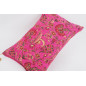 Fabric Pillow,Fabric Pillow 16x24,Mazenda Pink Caucasus Carnation Pattern Turkish Fabric Pillow Cover,Decorative Bohemian Pillow