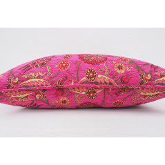 Fabric Pillow,Fabric Pillow 16x24,Mazenda Pink Caucasus Carnation Pattern Turkish Fabric Pillow Cover,Decorative Bohemian Pillow