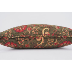 Fabric Pillow,Fabric Pillow 16x24,Moss Green Tulip Pattern Turkish Pattern Turkish Jacquard Fabric Pillow,Throw Bohemian Pillow