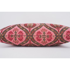 Fabric Pillow,Fabric Pillow 16x24,Pale Pink Morocco Pattern Turkish Jacquard Fabric Pillow Cover,Chenille Fabric Bohemian Pillow