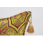 Fabric Pillow,Fabric Pillow 16x24,Pistachio Green Carnation Pattern Turkish Pattern Jacquard Fabric Pillow,Bohemian Throw Pillow