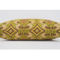 Fabric Pillow,Fabric Pillow 16x24,Pistachio Green Carnation Pattern Turkish Pattern Jacquard Fabric Pillow,Bohemian Throw Pillow