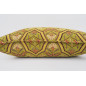 Fabric Pillow,Fabric Pillow 16x24,Pistachio Green Carnation Pattern Turkish Pattern Jacquard Fabric Pillow,Bohemian Throw Pillow